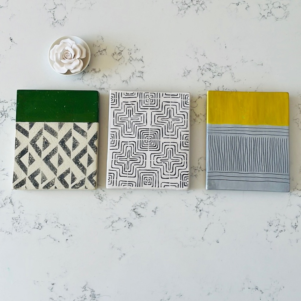 Concrete Minimalist Wall Art Set - Picture 1 of 10